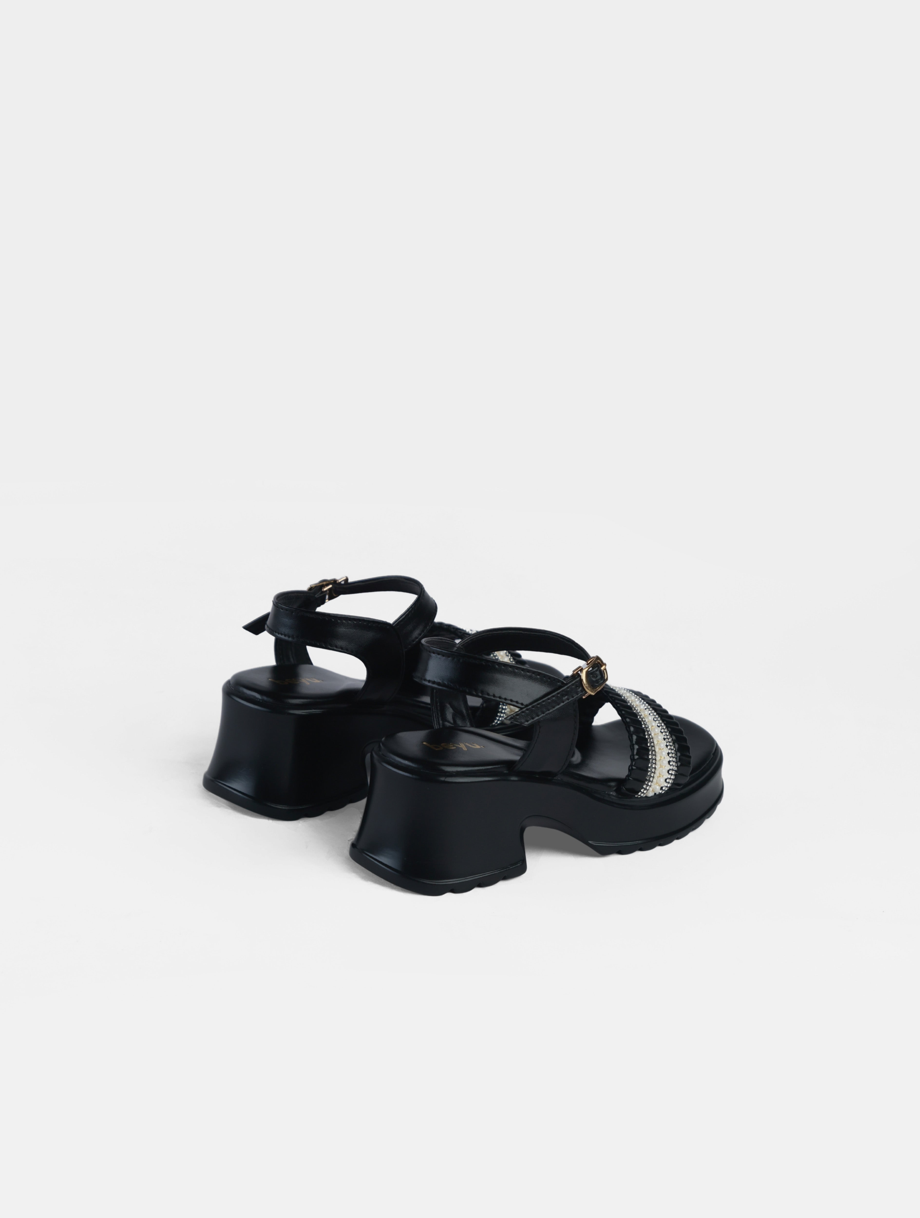 Dual Strap Platform Sandals