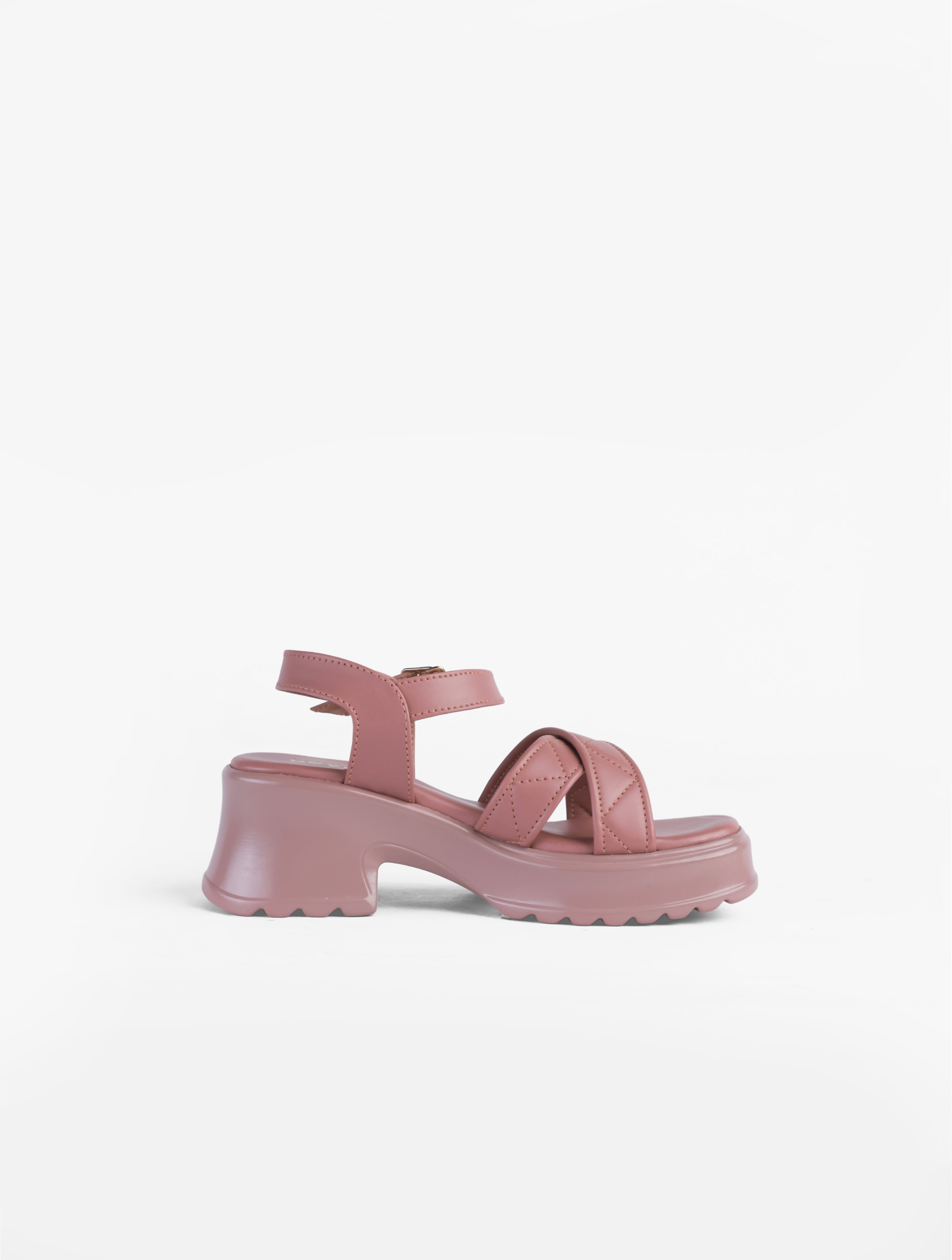 Cross Strap Platform Sandals