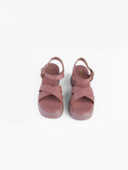 Cross Strap Platform Sandals