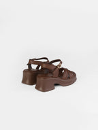 Cross Strap Platform Sandals