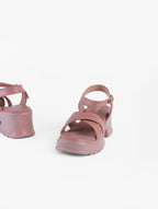 Cross Strap Platform Sandals