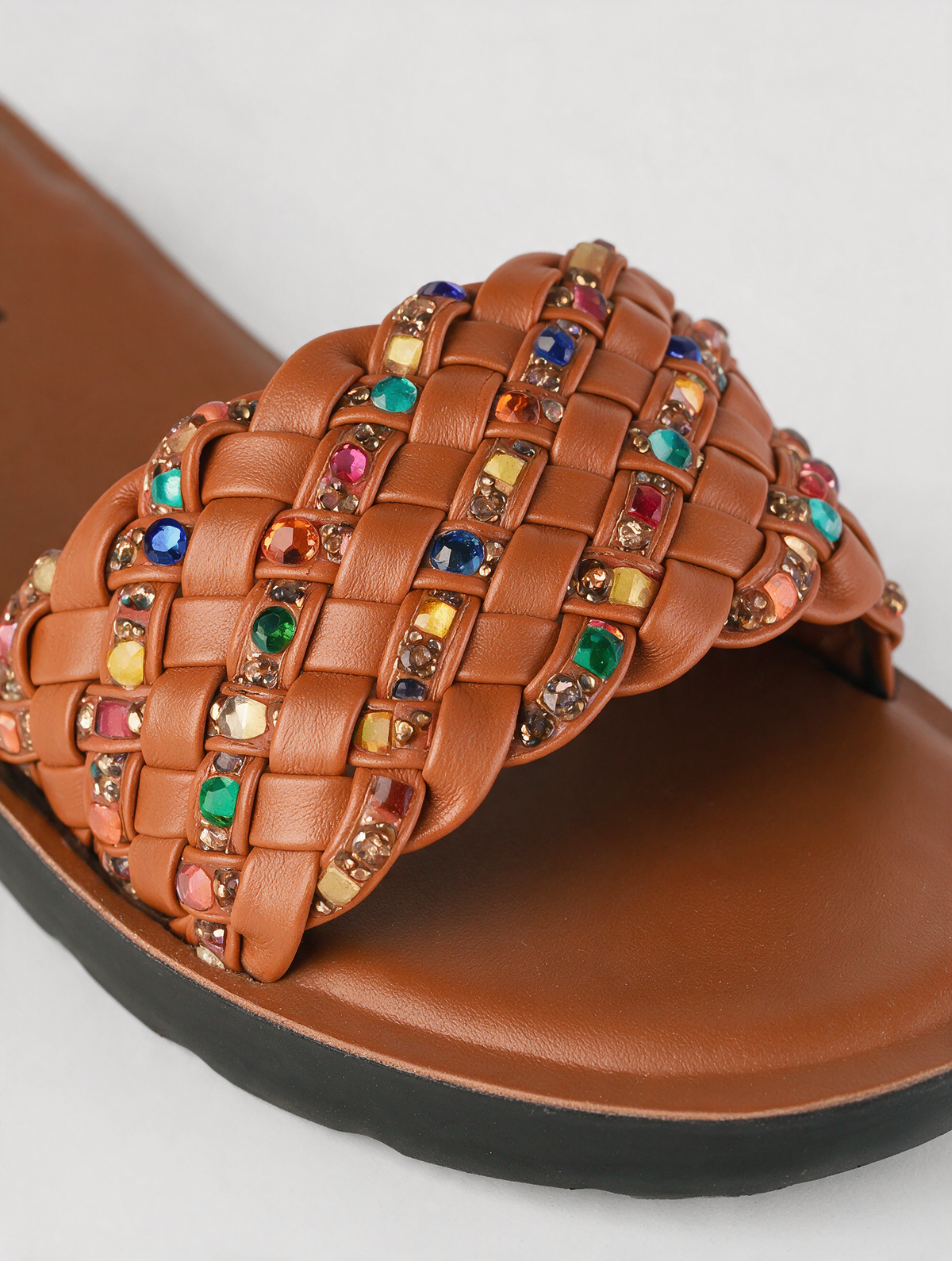 Braided Strap Casual Slides - Mustard