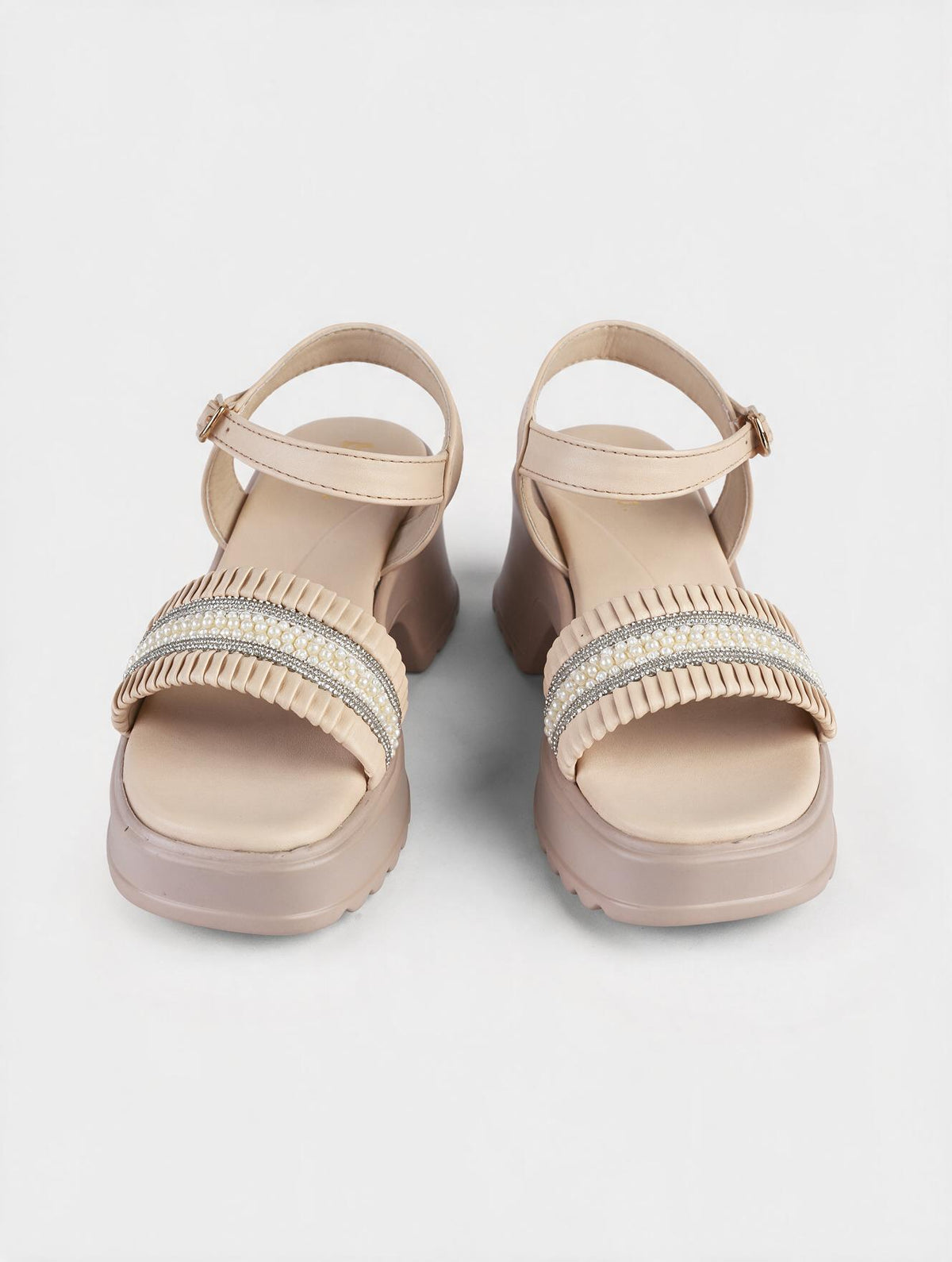 Dual Strap Platform Sandals