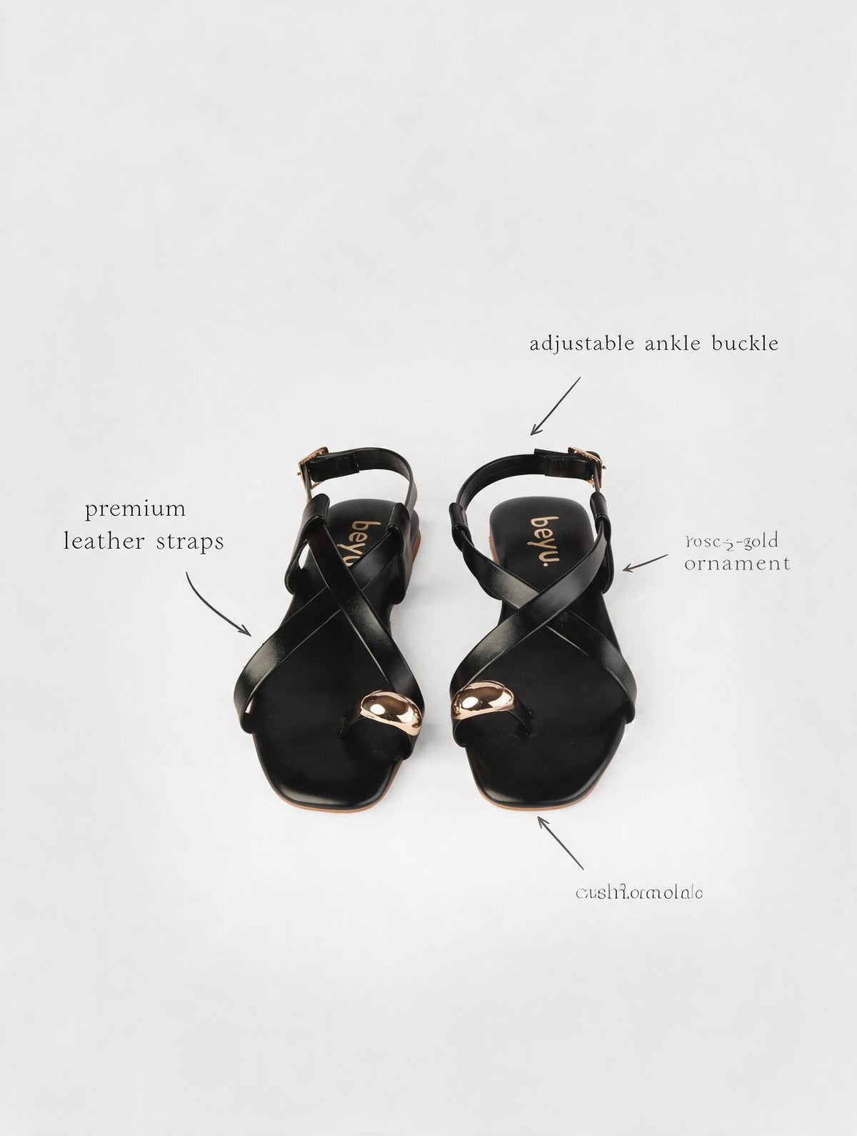 Strappy Flat Sandals