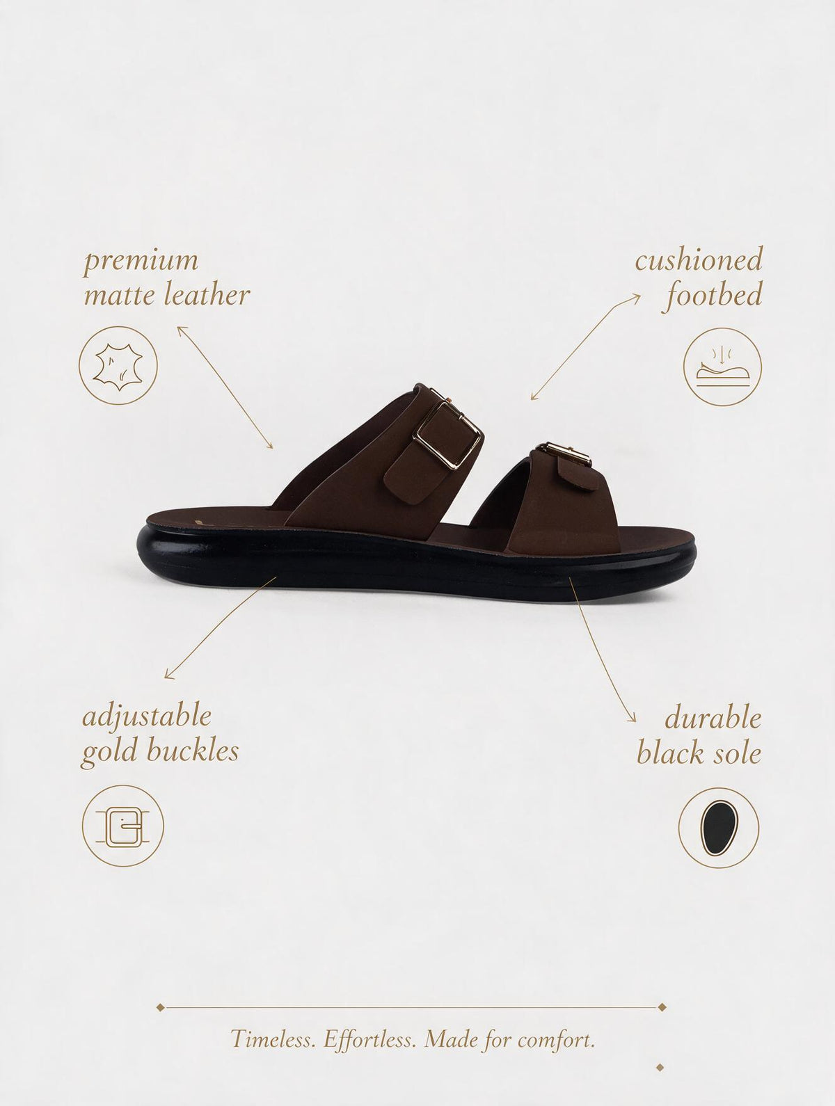 Women Core Strap Slides
