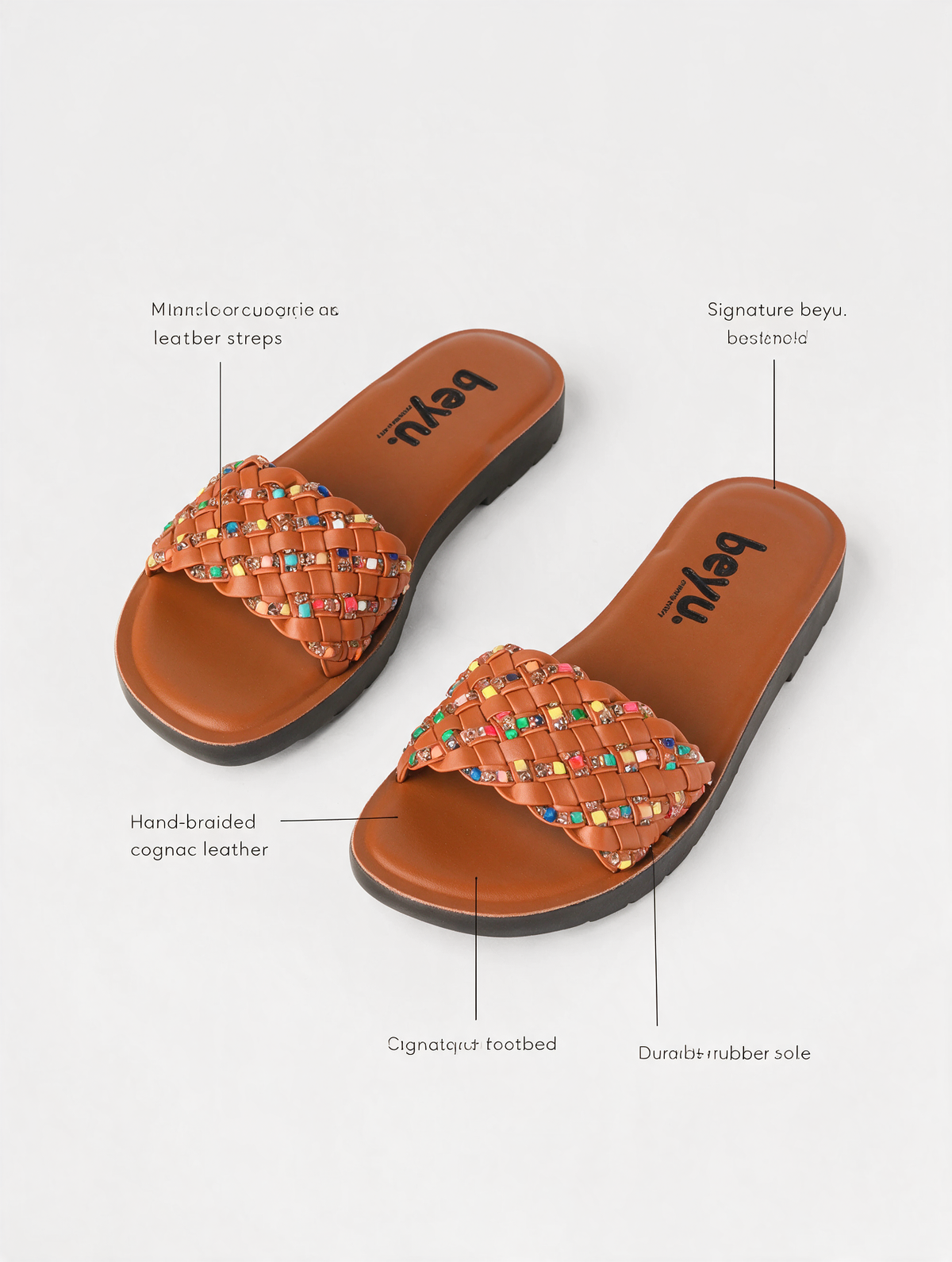 Braided Strap Casual Slides - Mustard