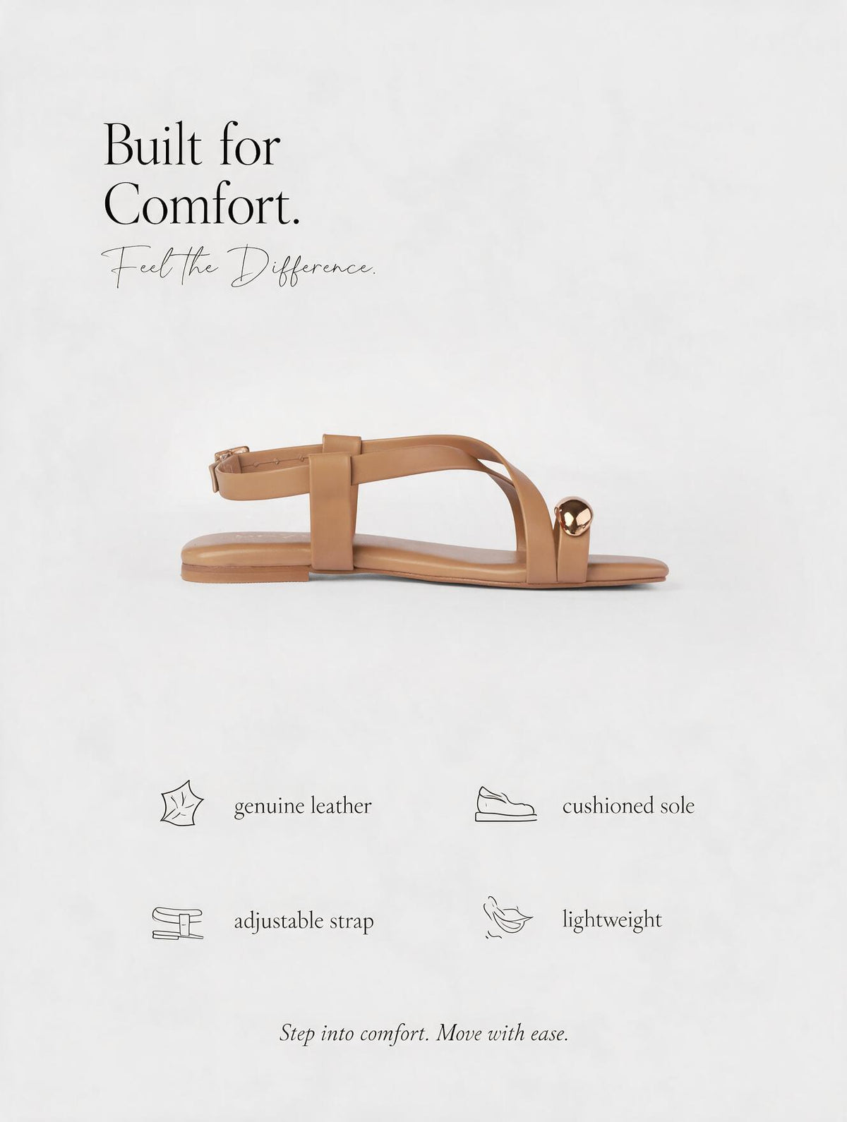 Strappy Flat Sandals