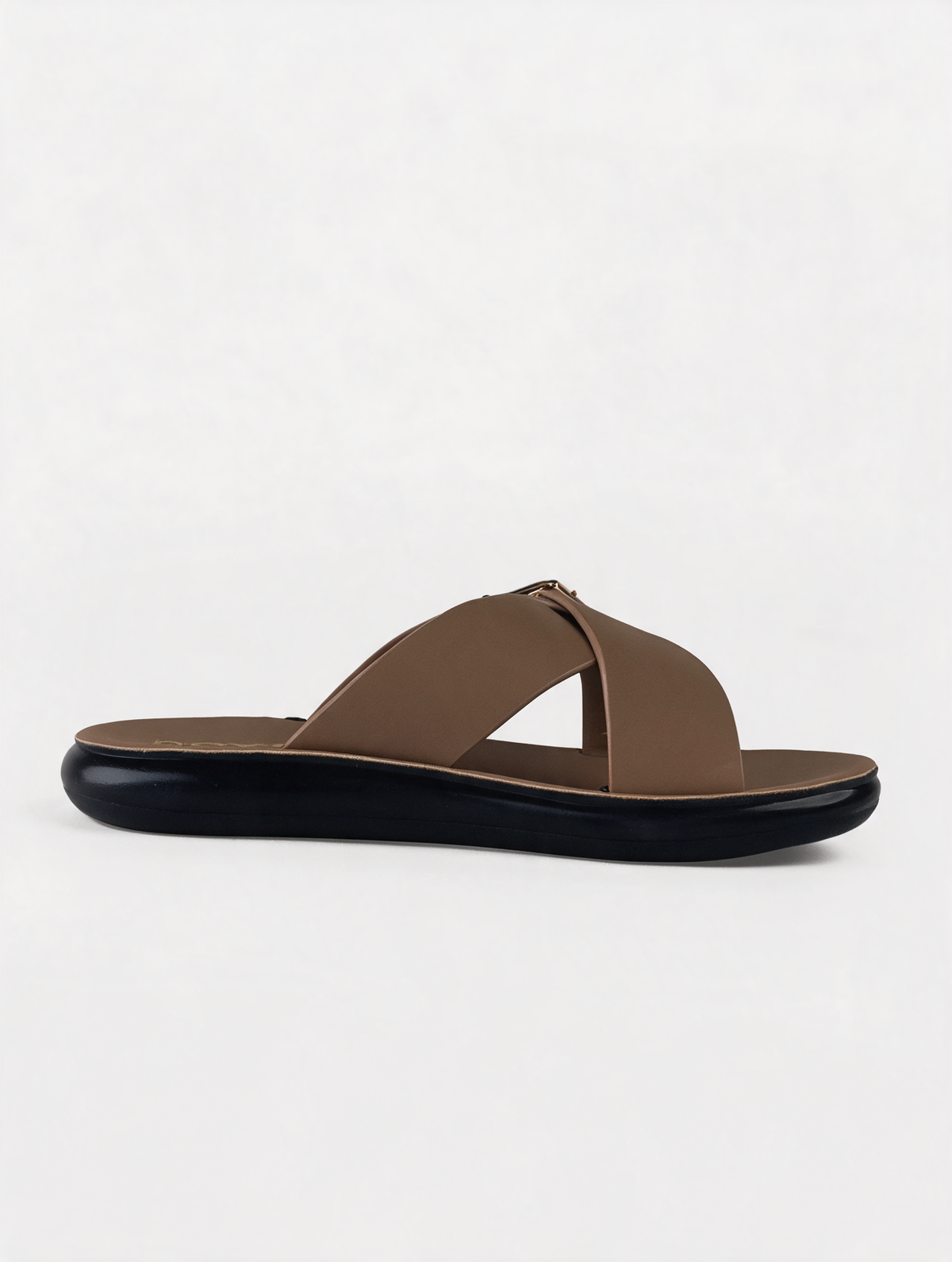 Women Cross Buckle Slides