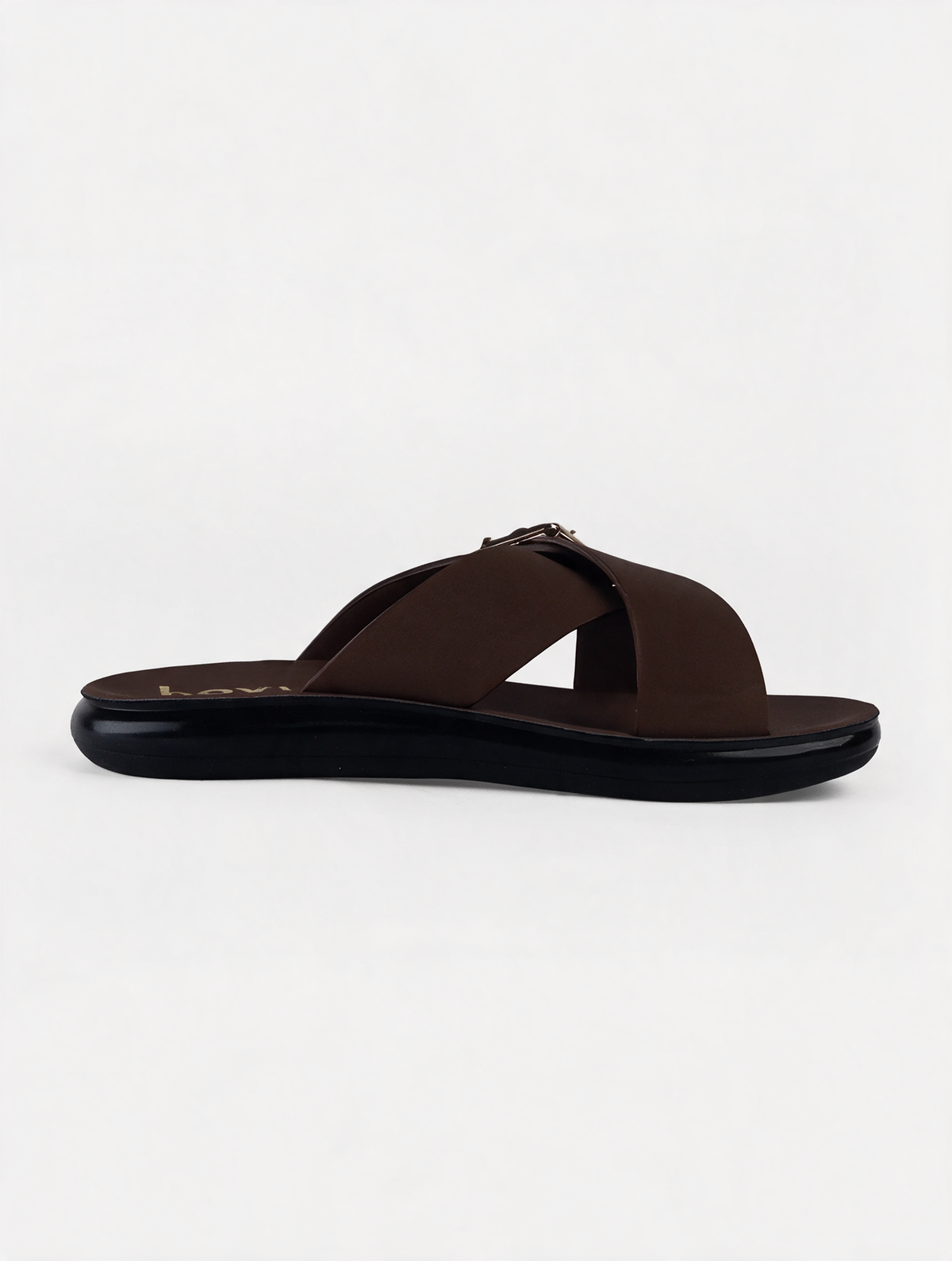 Women Cross Buckle Slides
