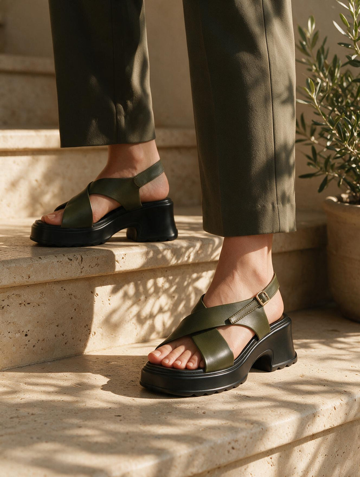 Strappy Platform Sandals