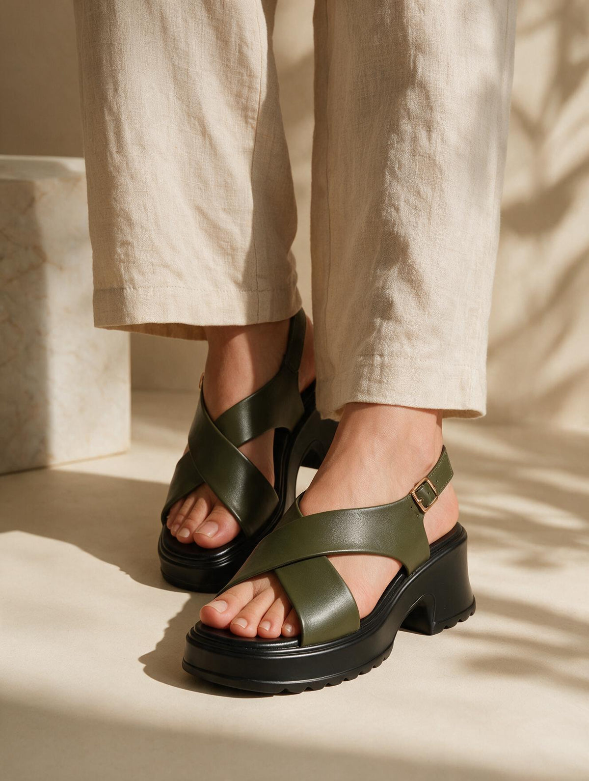 Strappy Platform Sandals