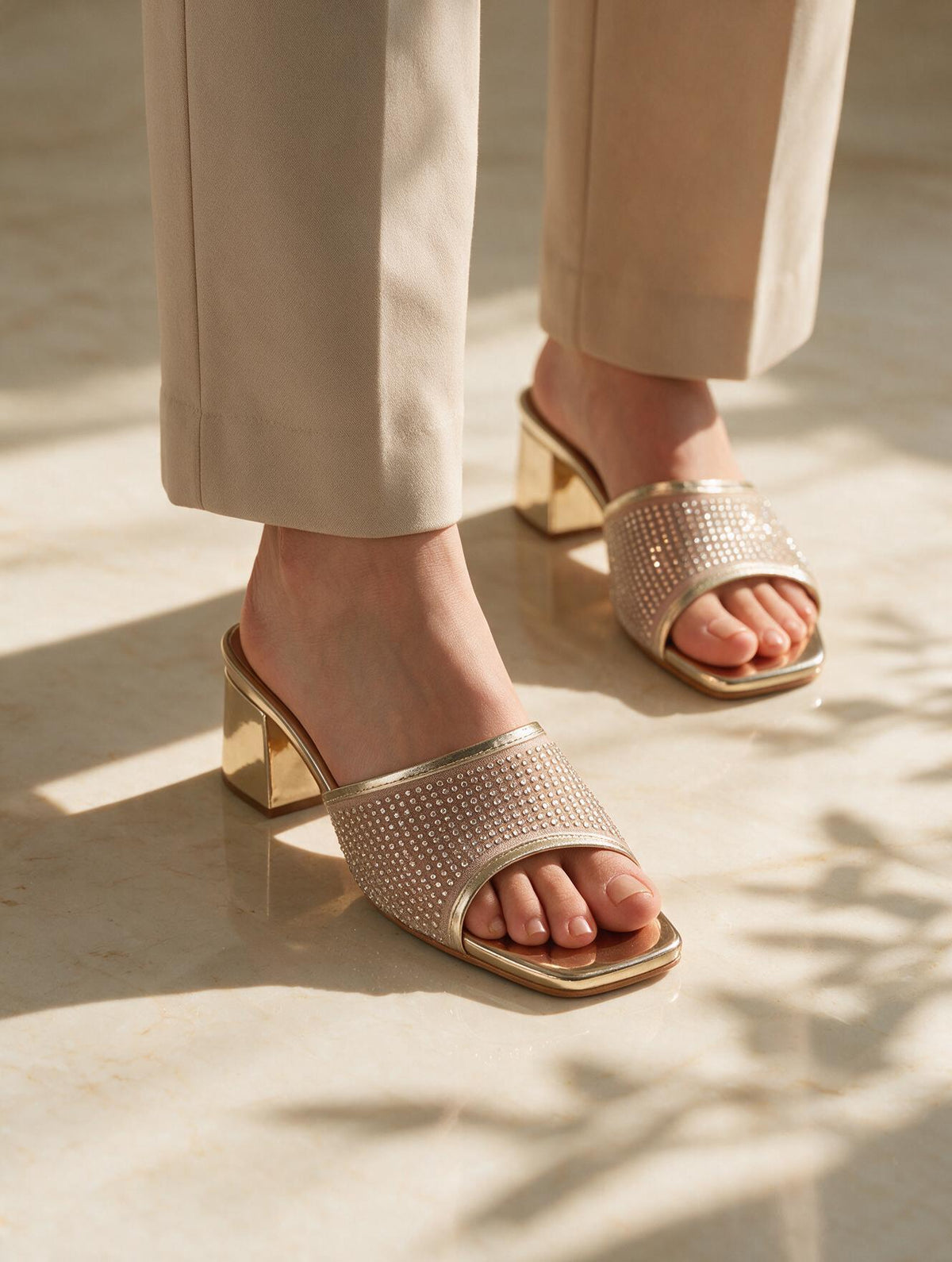 Shimmer Glam Heels