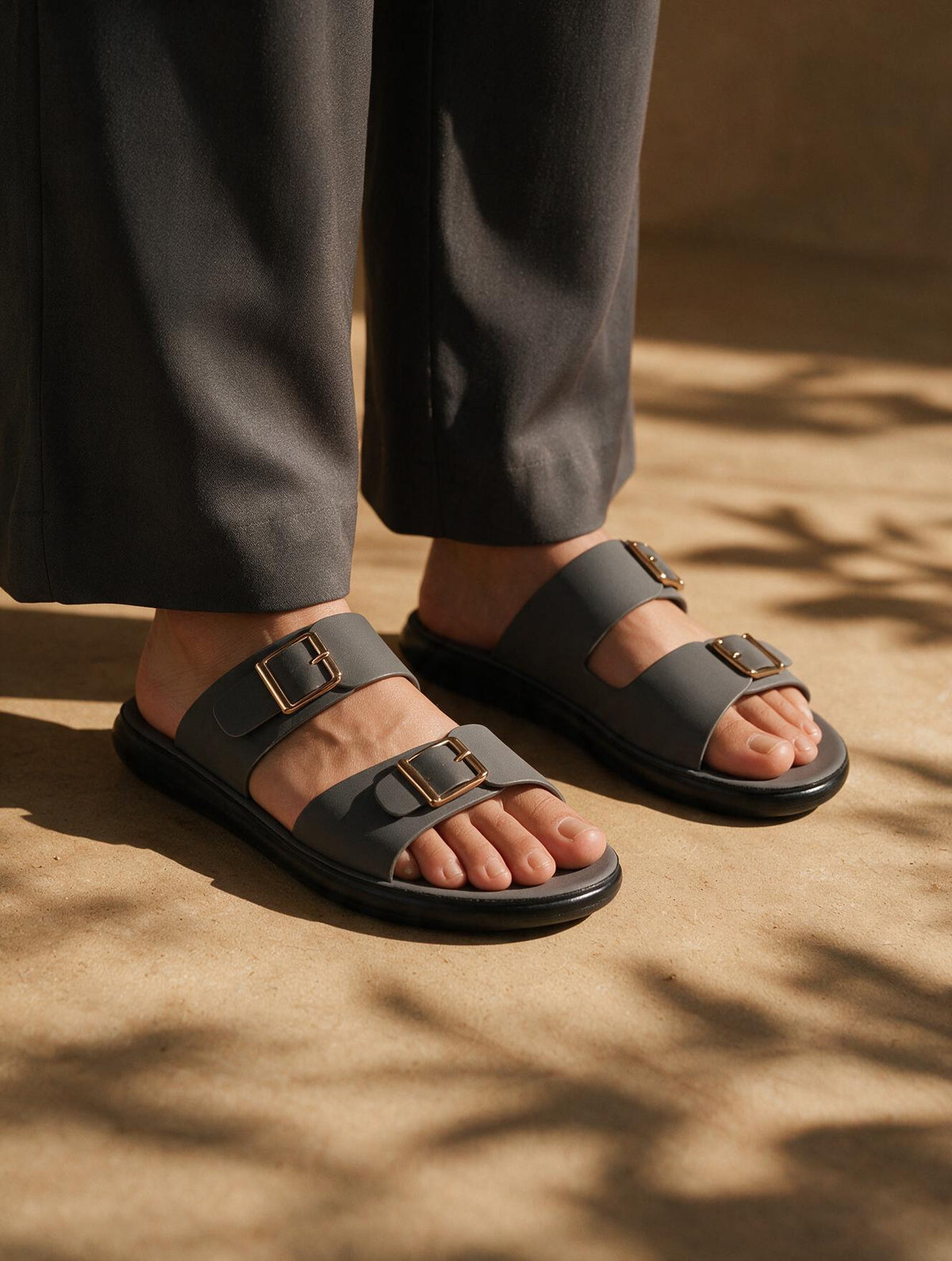 Women Core Strap Slides