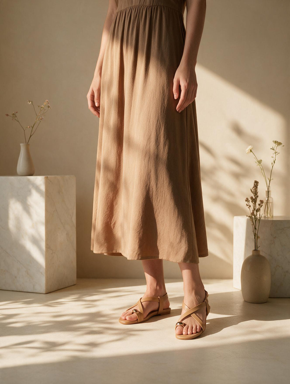 Strappy Flat Sandals