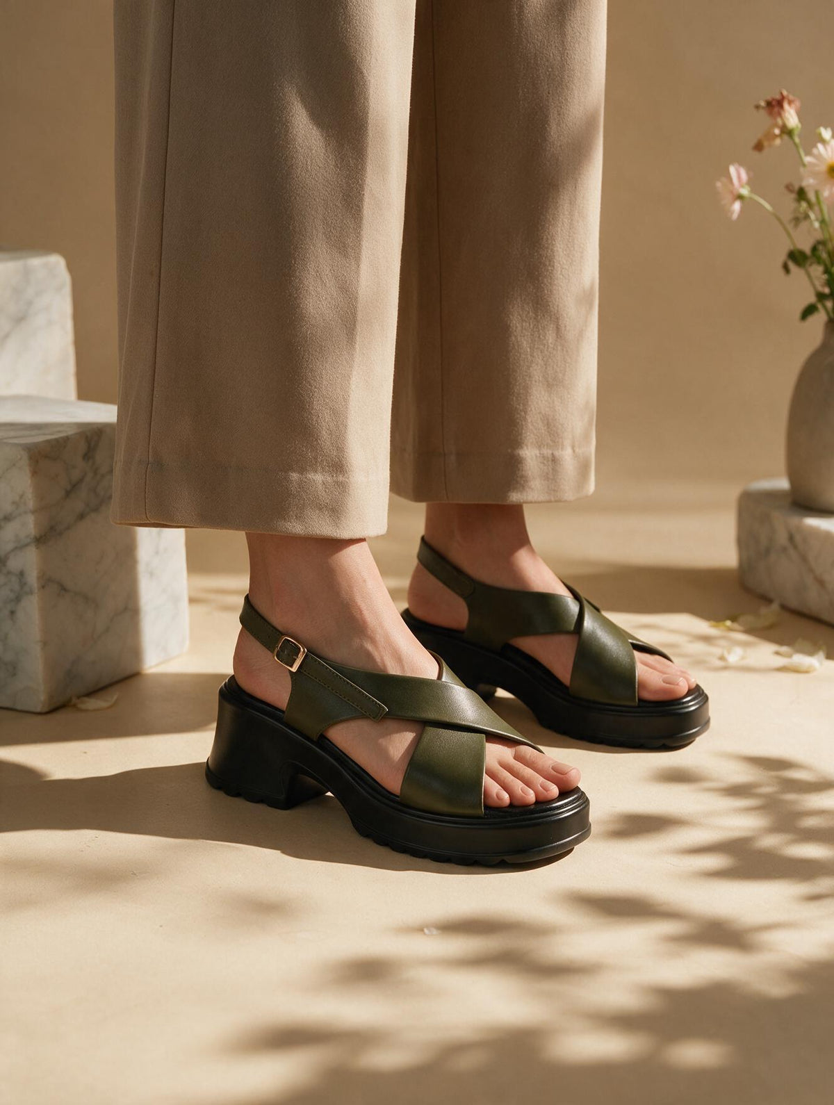 Strappy Platform Sandals