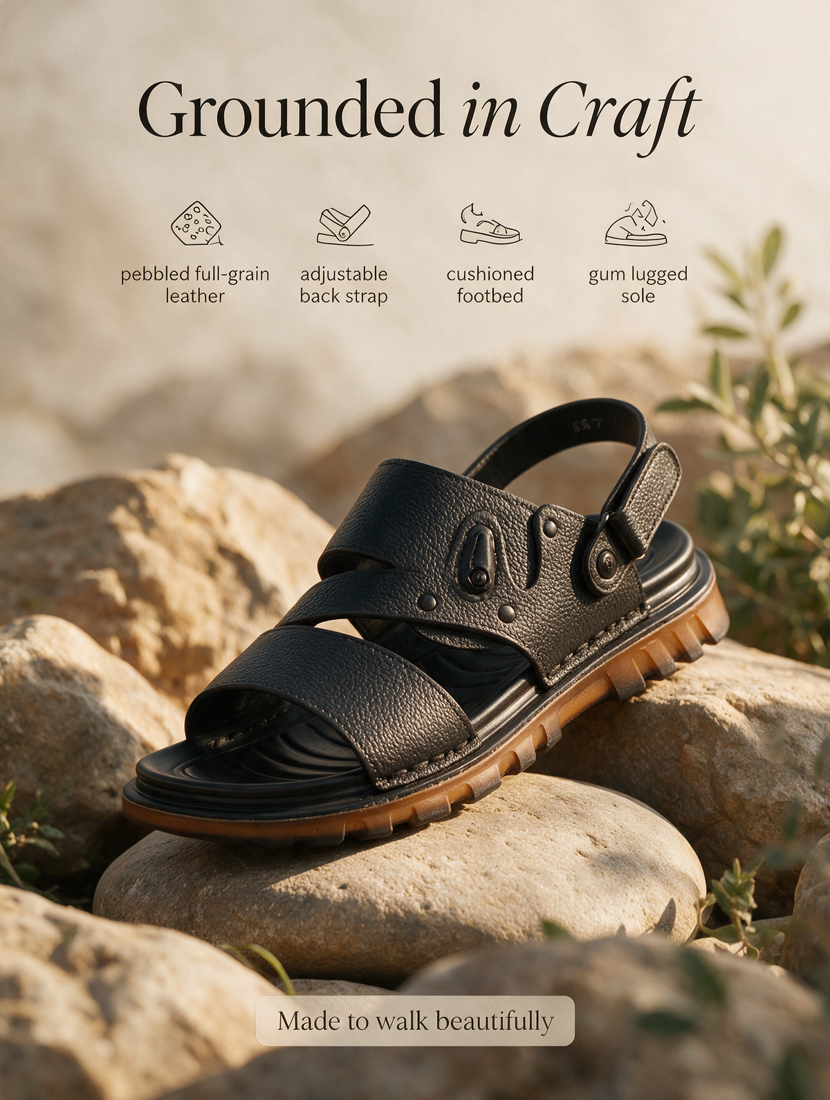 Precision Strap Sandals