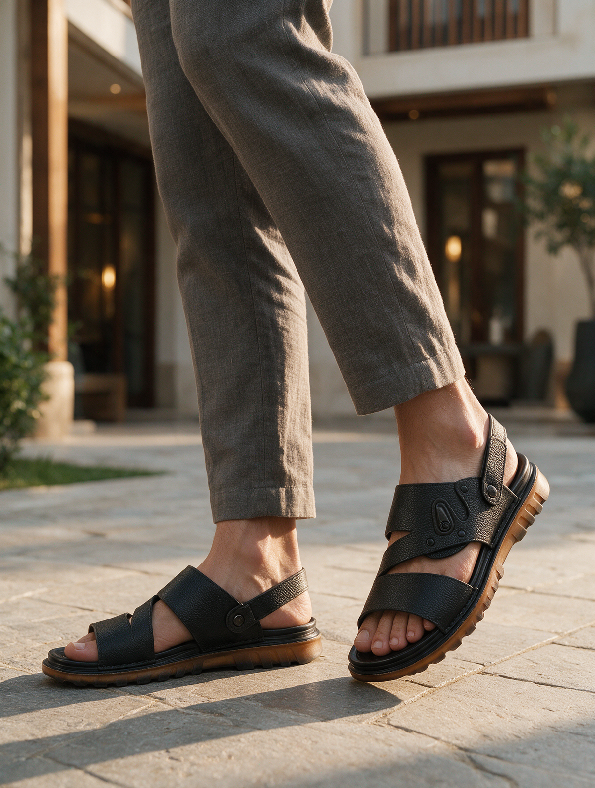 Precision Strap Sandals