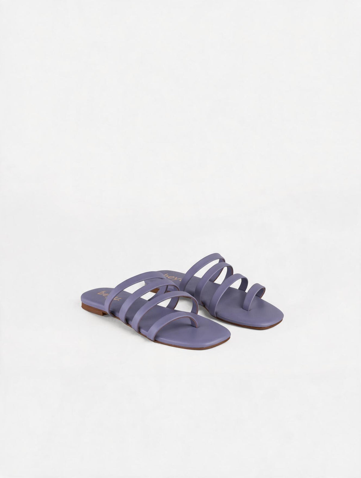 Multi Strap Flats - Purple