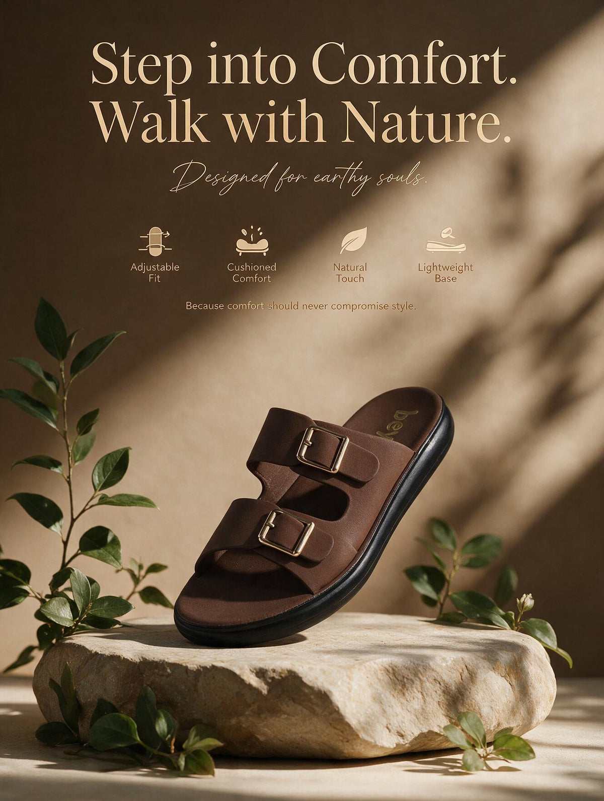 Women Core Strap Slides