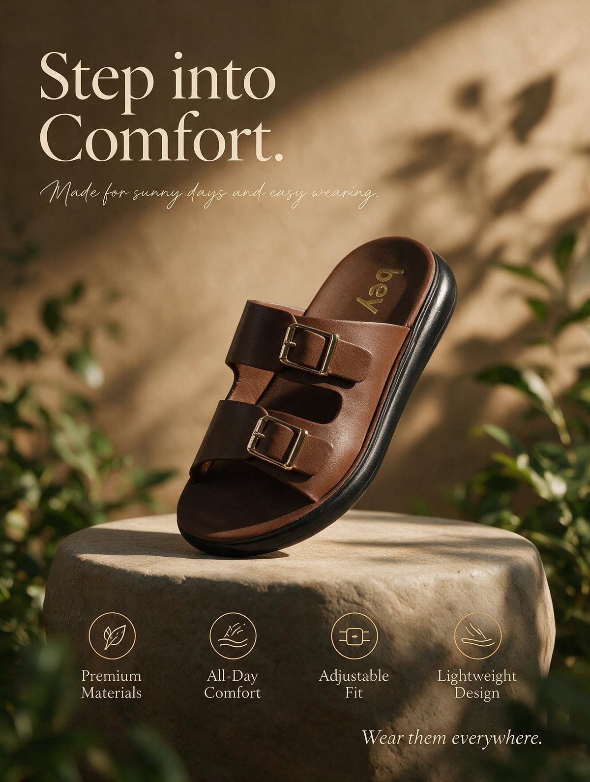 Women Core Strap Slides