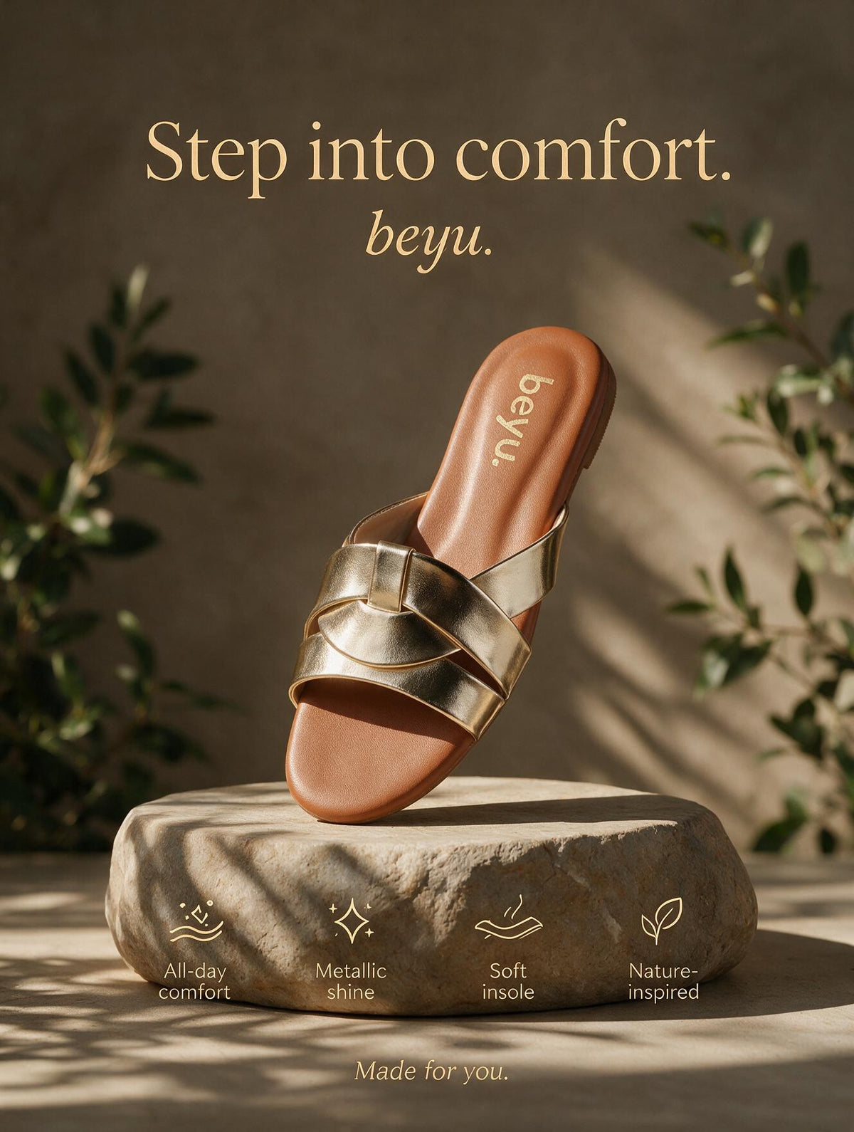 Criss Cross Slides - Golden