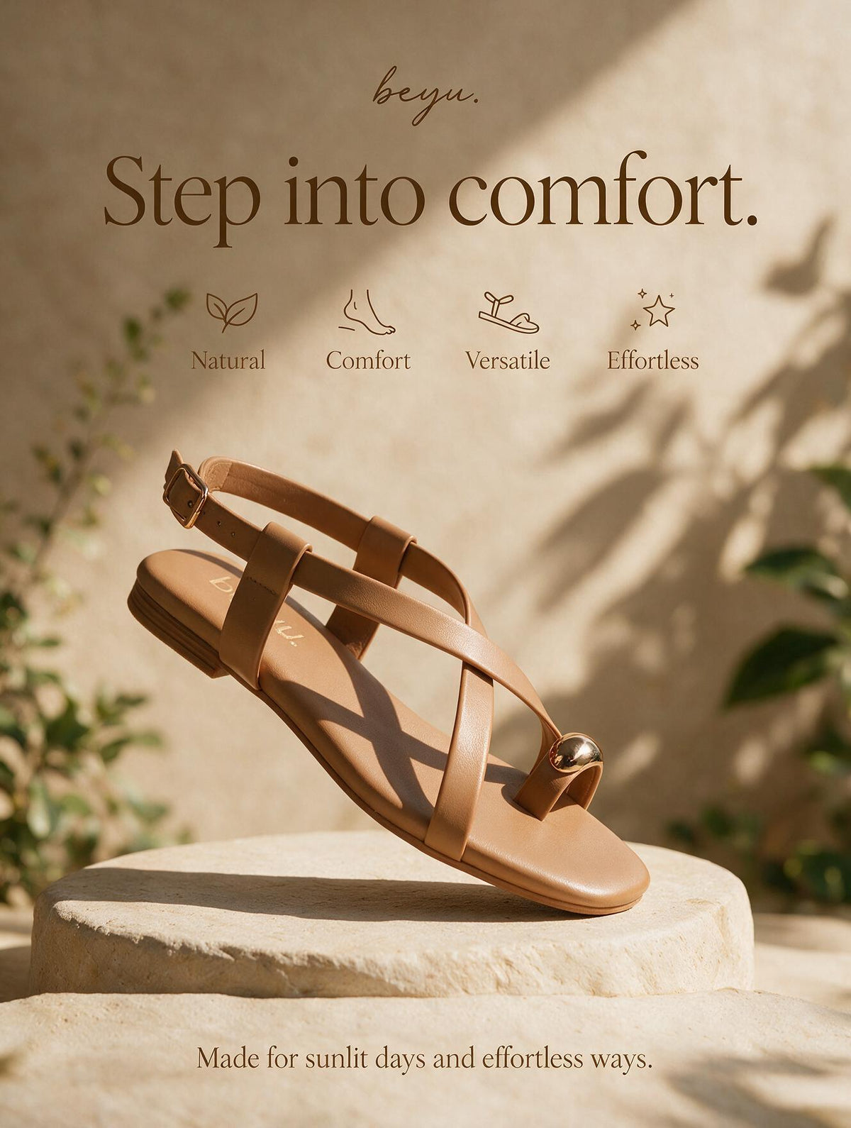 Strappy Flat Sandals