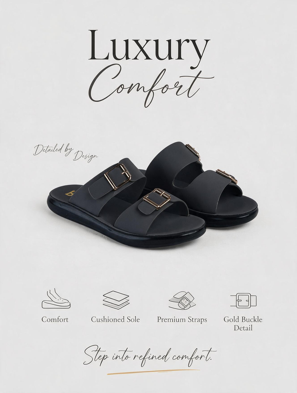 Women Core Strap Slides