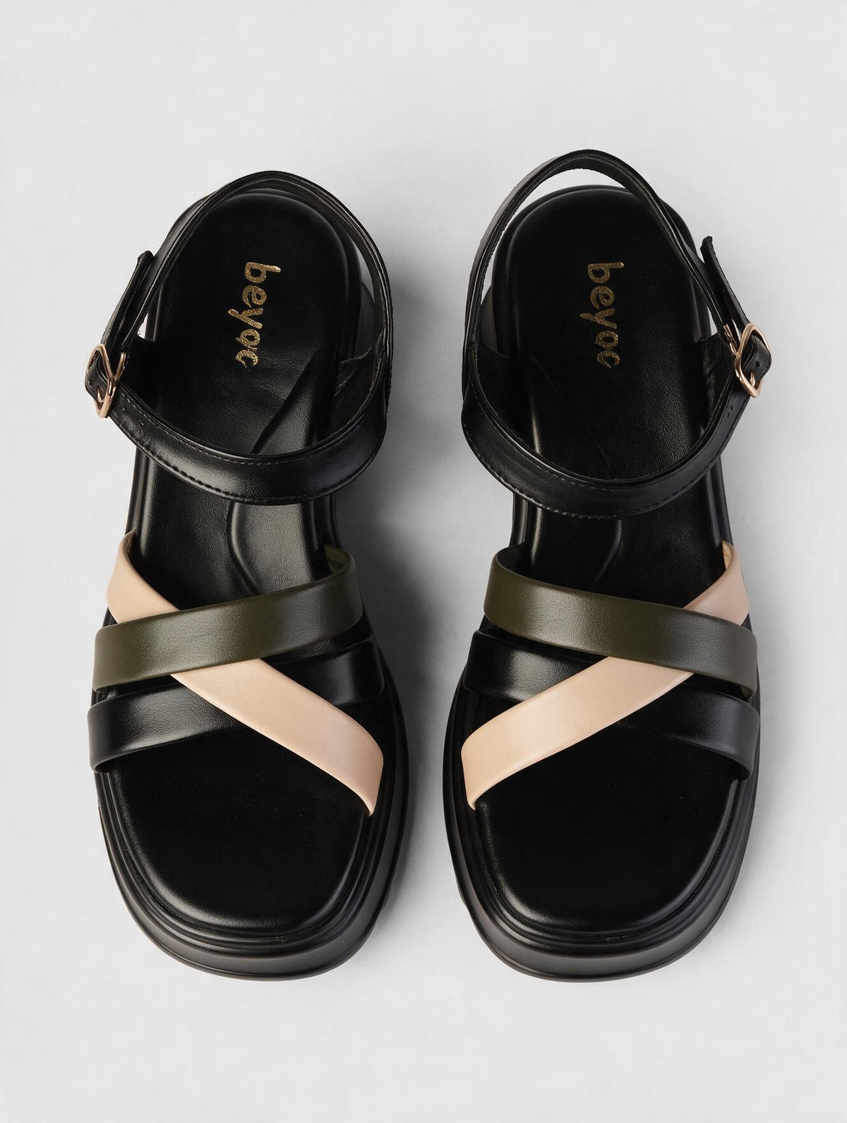 Crisscross Platform Sandals
