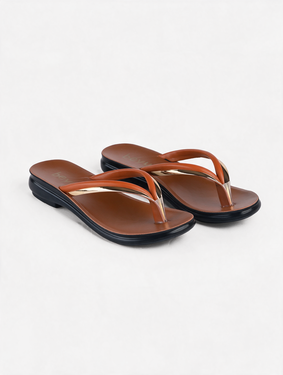 Sleek Strap Flats - Mustard