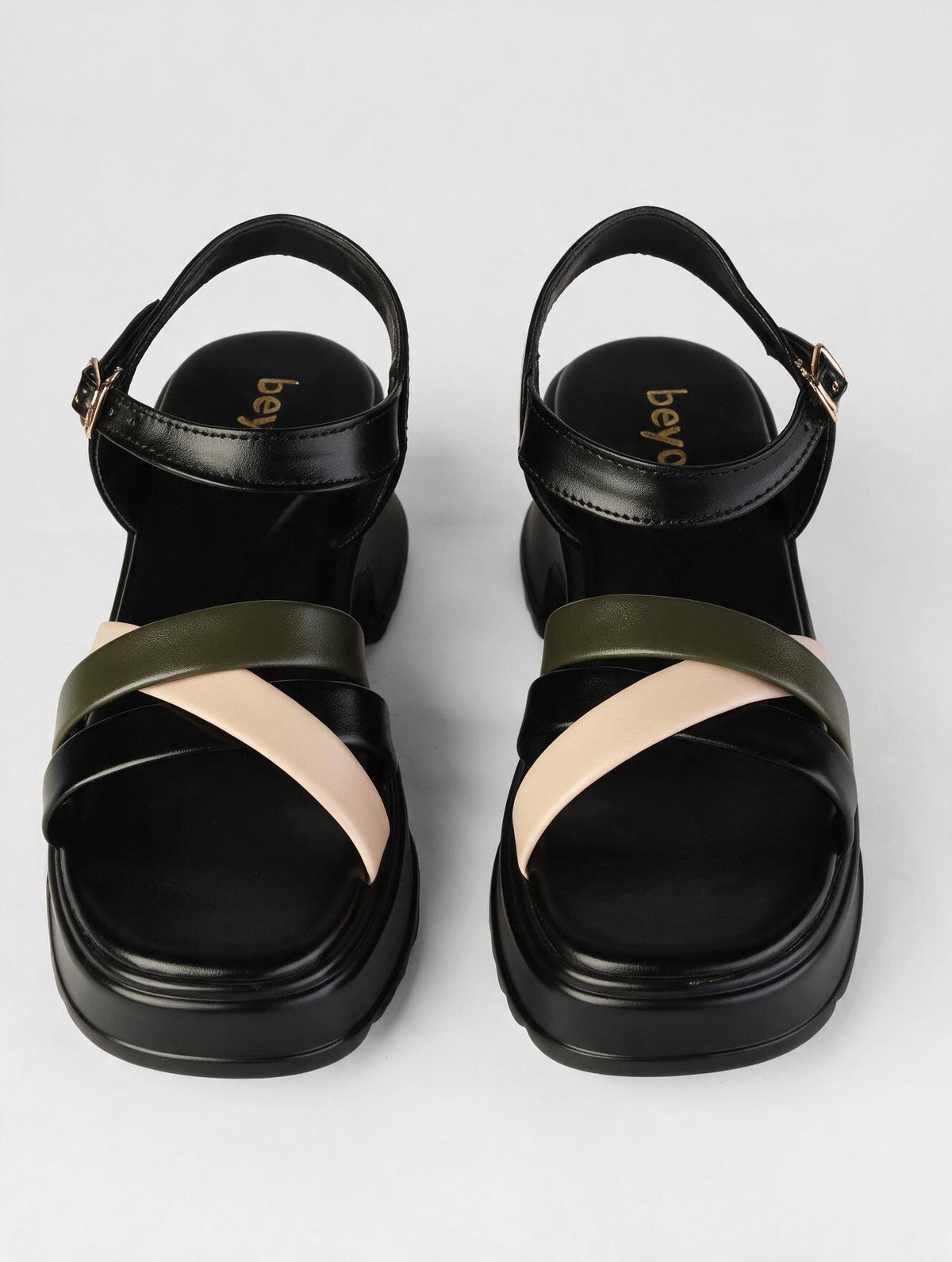 Crisscross Platform Sandals