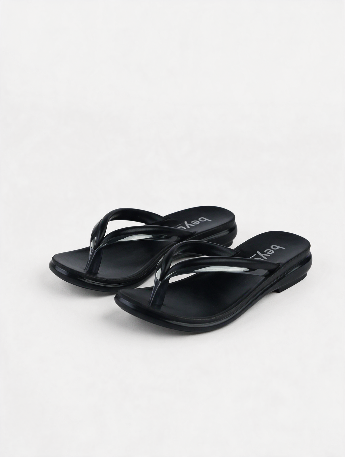 Sleek Strap Flats - Black