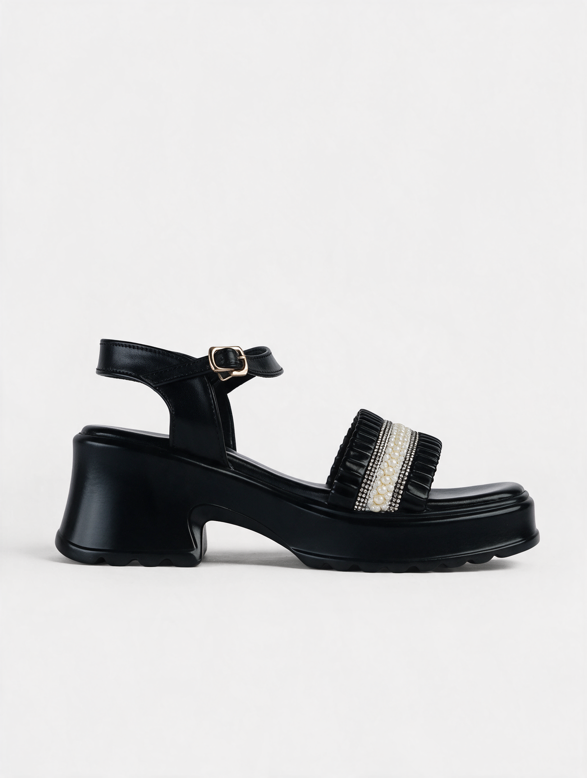 Dual Strap Platform Sandals