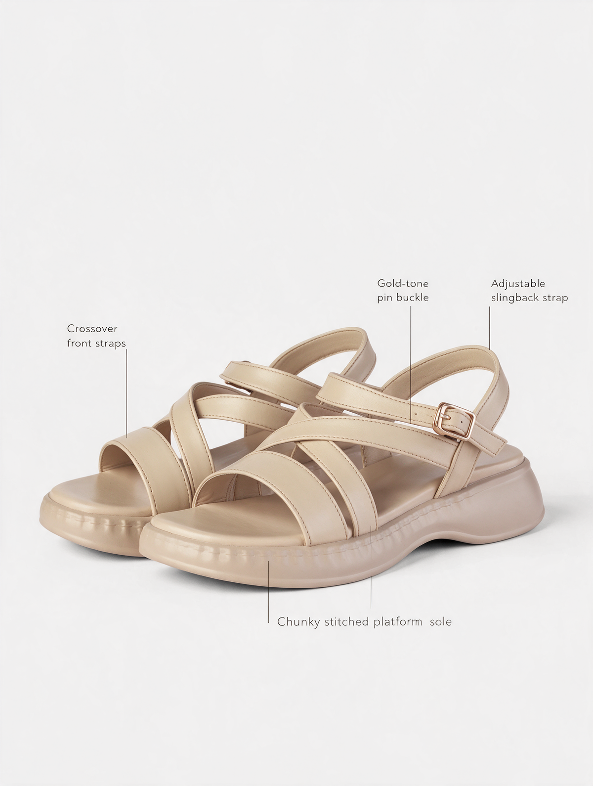 Multi Strap Casual Sandal