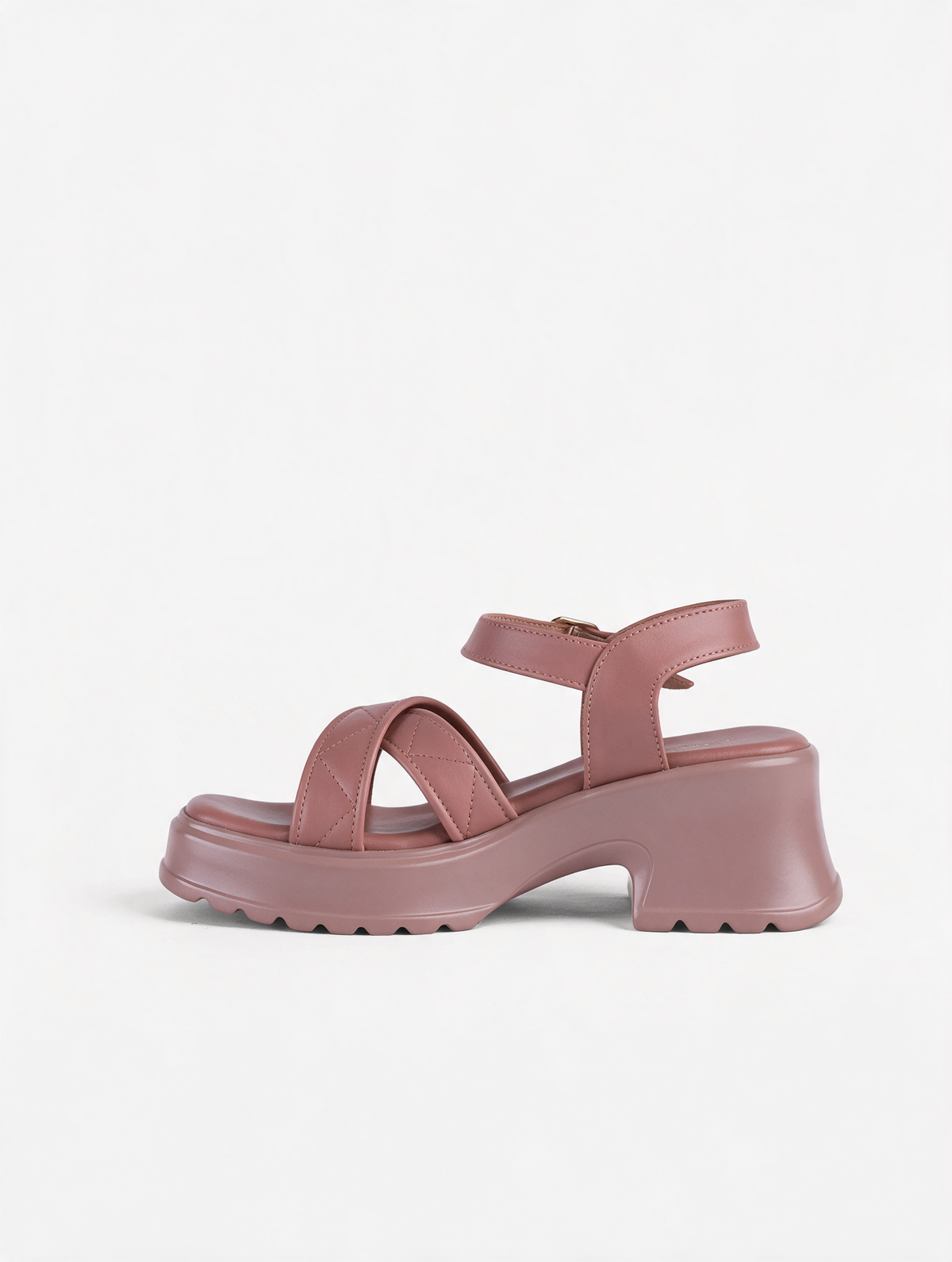 Cross Strap Platform Sandals